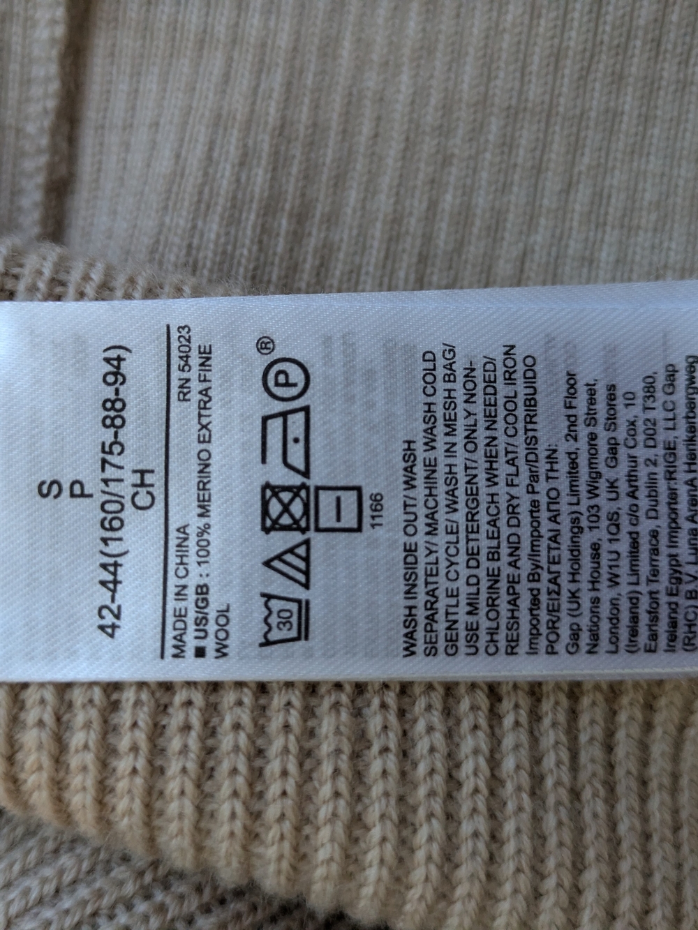 Banana Republic Merino Wool Mock Neck Sweater Dress Beige Size S - Picture 5 of 7